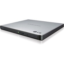 LG GP65NS60 Ultra Slim Portable DVD Burner and Drive w/ M-Disc Support Silver 