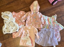 0-3 MONTHS BABY GIRL BUNDLE FLEECE LINED RAIN COAT DRESS NUTMEG GEORGE ETC