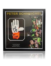Peter Schmeichel hand signed glove Manchester United MUFC deluxe montage frame