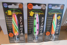 Michigan Stinger Glow Trolling Spoons Salmon Walleye  -3 3 /4" Lot # 55
