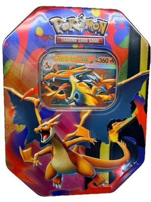 Pokemon TCG Mega Charizard X & Y EX Tin (6 Y & 2X)