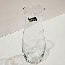 Vintage Etched Vase Pasabahce Turkey Etched F...