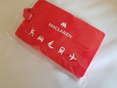Maclaren Happy Travels Kofferanhänger, Buggyanhänger, Namenaschild