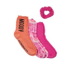 Justice Girls Fuzzy Cozy Crew Socks, 3-Pack, Size 10 1/2 - 4 - New w/ Free Ship