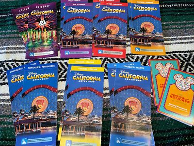 Disney California Adventure Guide Maps in different languages Disneyland