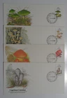 STAMPMART : AUSTRALIA 1981 MUSHROOMS / FUNGI / FLORA 4 FDC SET
