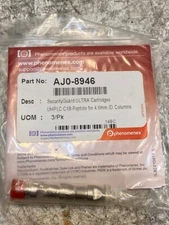 Phenomenex Security Guard Ultra Cartridges Pack of 3 UHPLC C18-Peptide AJ0-8946