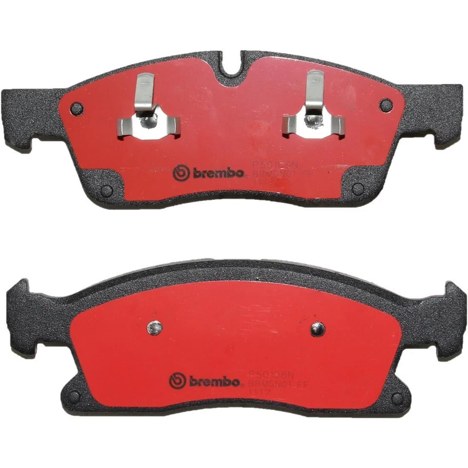 Conjunto de pastilhas de freio a disco dianteiro traseiro Brembo 2x para 2013 - 2016 Mercedes-Benz GL350 - Imagem 3 de 4