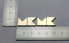 Miller & Kreisel M&k Speaker Badge Logo Brushed Gold Color