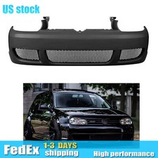 For 1999-2005 Volkswagen Golf Mk4 R32 Style Front Bumper Cover With Mesh Grille