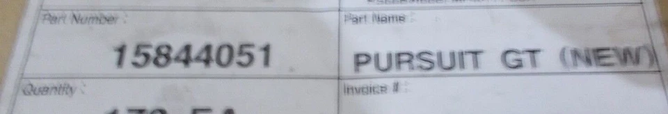 Fits; Pontiac Pursuit " PURSUIT GT " Decklid Trunk Emblem Nameplate 2006 - Image 4 of 4