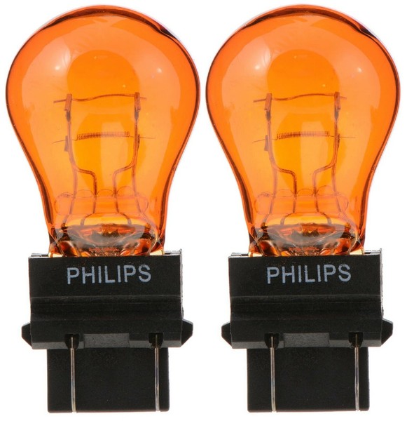 Philips Longerlife 3157NA 27/7W Zwei Lampen Tagesfahrlichter Licht Ersatz Fit-image