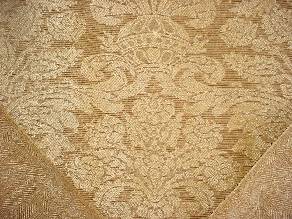 Tela de tapicería dorada de chenilla Barnstable Brunschwig et Fils BR-89430 3-3/4 AÑOS Foto 3 de 4