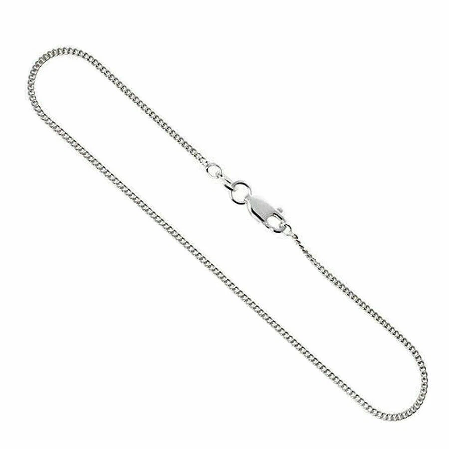 Mens thin silver chain bracelet outlet