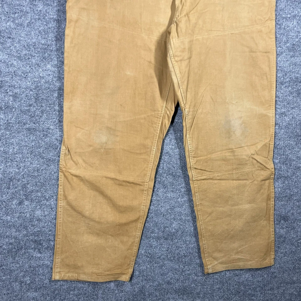 Pantalones de caza de lona pelirroja vintage años 60 talla 42x29 pato algodón garra 42 cremallera Foto 3 de 4