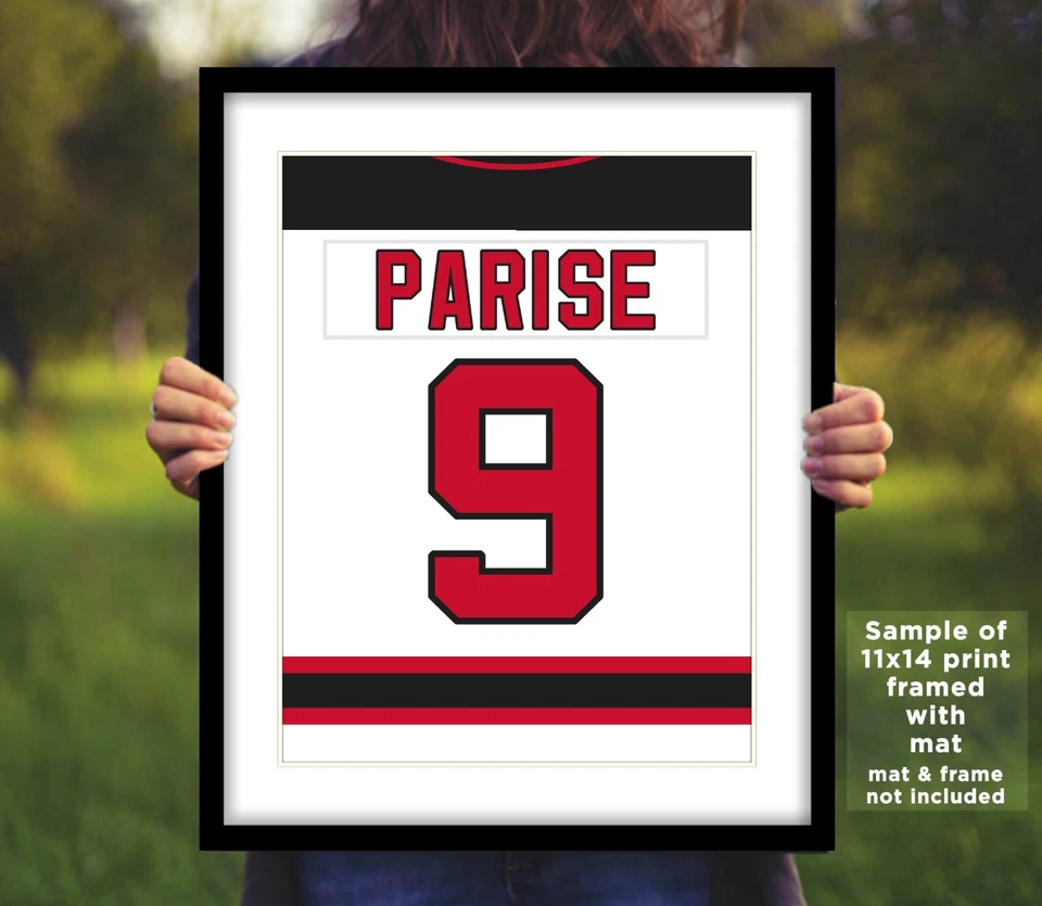 ZACH PARISE Jersey Photo Picture Art NEW JERSEY DEVILS - 8x10 11x14 16x20 - Image 3 of 3