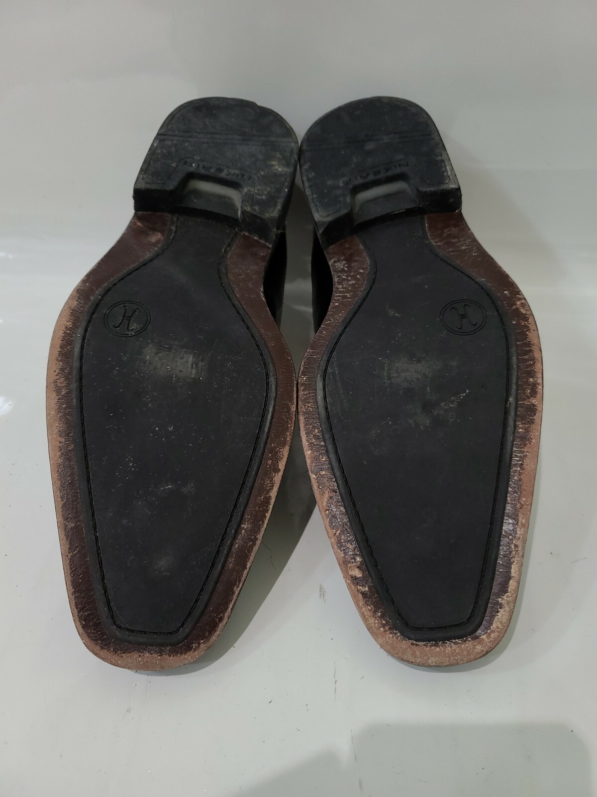 SAOLA Oxford casual Cole Haan da uomo taglia 11 5 in pelle nera pizzo NikeAir suola co3554