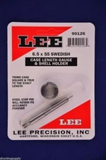Lee 90126 Case Length Gauge & Shell Holder 6.5x55 Swedish Swiss #90126