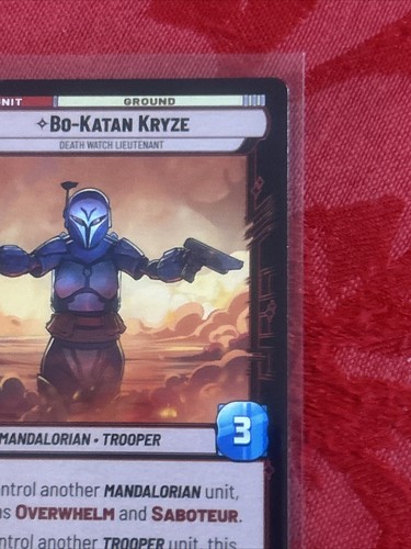 STAR WARS UNLIMITED - BO-KATAN KRYZE - 130/257 CRÉPUSCULE DE LA RÉPUBLIQUE - Photo 2/7