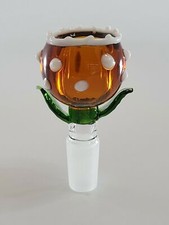 14MM Flower Bowl Quality Glass Water Pipe Slide Bowl for Glass Bong Replacement