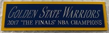 2017 GOLDEN STATE WARRIORS NAMEPLATE AUTOGRAPHED SIGNED BASKETBALL- JERSEY-PHOTO