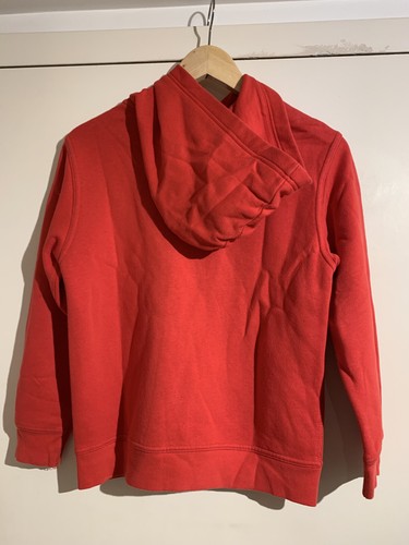 Gap Kids Boys Girls Red Fleece Jacket Hoodie Letters Size L 10 - Picture 2 of 4