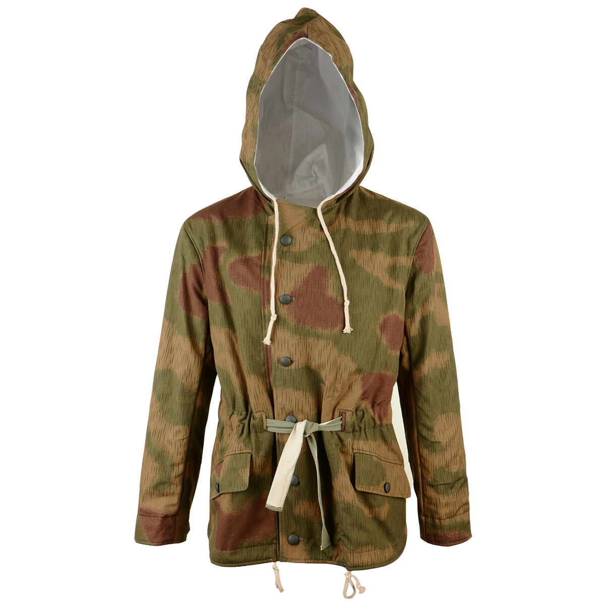 WW2 German Army Tan and Water Camouflage Hooded Padded Parka - Repro ...