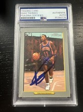 2005-06 Turkey Red Isiah Thomas Auto Autograph Signed Card Rare PSA HOF