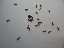 BRASS ROUND HEAD SLOTTED MACHINE SCREWS. 3/48 x 3/8" , 20 PCS. NEW