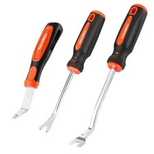 VALUEMAX 3PCS Trim Removal Tool Staple Remover Heavy Duty Pry Tools Clip Removal