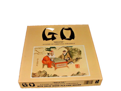 GO Board Game ''Deluxe'' Edition Complete Set With Stones And Wood Board - Hansen