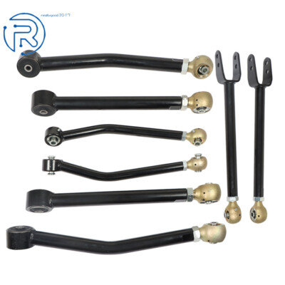 Adjustable Control Arms For 2007 2008-2018 Jeep Wrangler JK 0-6'' Lift Kits 8PCS