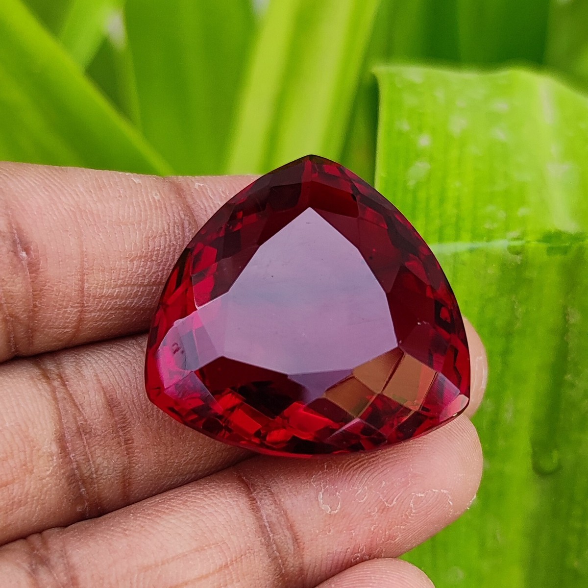 Natural 84 Ct With Certificate Brazilian Red Topaz Gemstone For