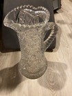 vintage cut glass crystal pitcher — photo 2