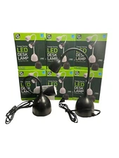 LED DESK LAMP, 3.5W, BLACK, GREENLITE, 19'' TALL FLEXIBLE NECK, STURDY BASE.