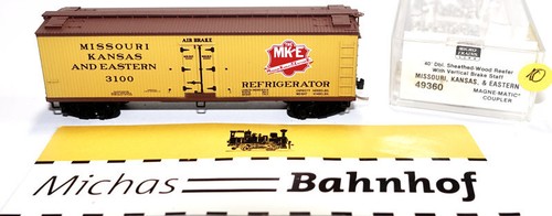 Micro Trains Line 49360 40' Sheathed Reefer Missouri Kansas Eastern 3100 N 1:160 | Zustand: Gebraucht