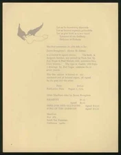 James BROUGHTON / Broadside Prospectus Hymns to Hermes Caption title Let us 1st