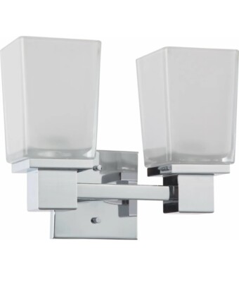 Nuvo Lighting 60/4002 Parker 2 Light 11-1/4''W Bathroom Vanity In Chrome
