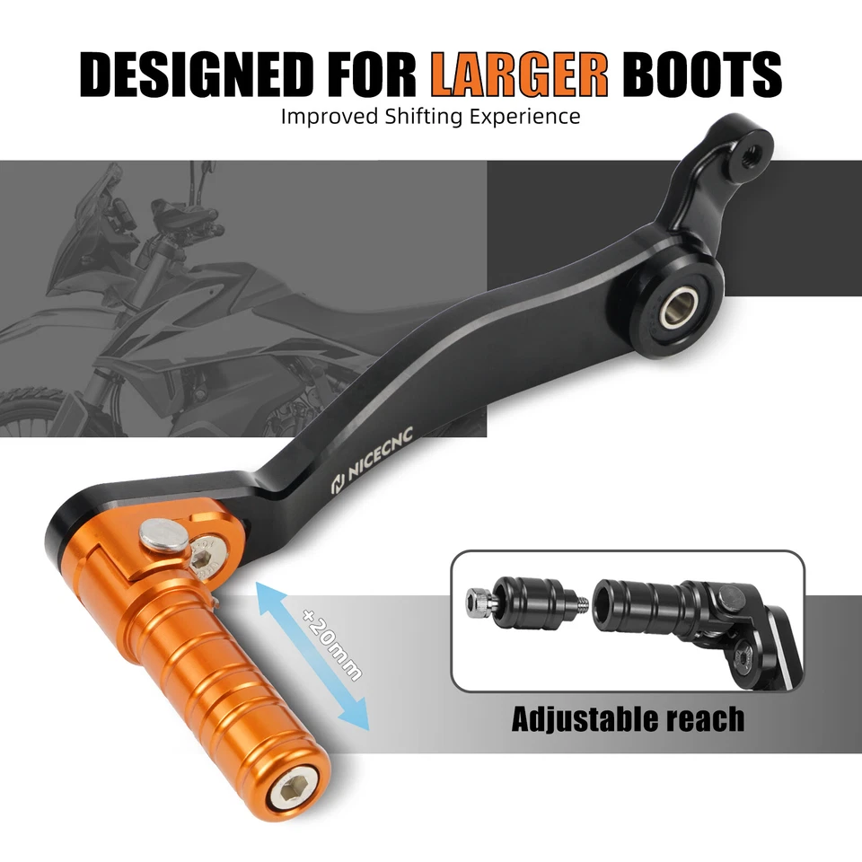 Levier de vitesse CNC pour KTM 790 890 Adventure/R/S/Rally 890 SMT 2021-2025 - Photo 2/4