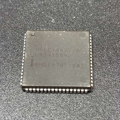 Intel N80C188XL20 16-Bit High Integration Embedded Processor PLCC68 IC Chip @IC1
