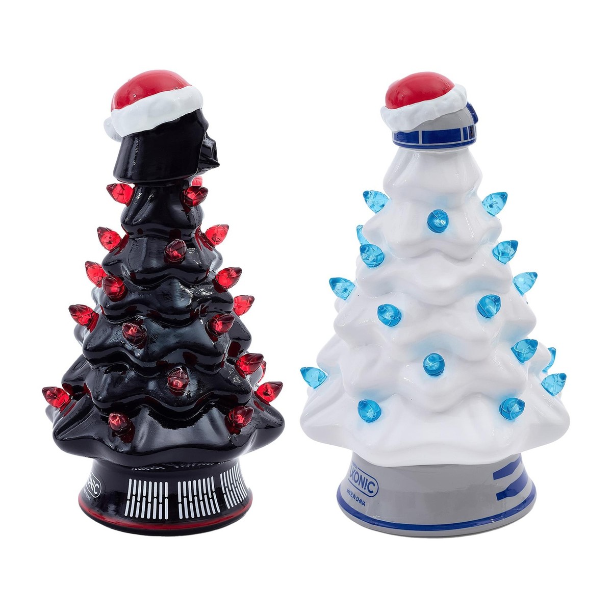 Star Wars Light-Up Ceramic Christmas Tree Set Of 2 | eBay