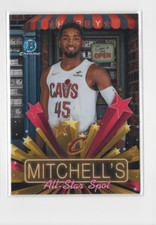 2025 Bowman Chrome Hobby Stars Donovan Mitchell #HS-5 Mitchell's All-Star Spot