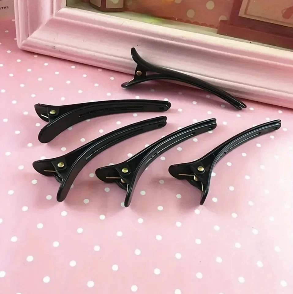 BLACK and MIXED COLOUR Hair Sectioning Clips Strong Grip Hairdressing Hair Clips - Image 2 of 4