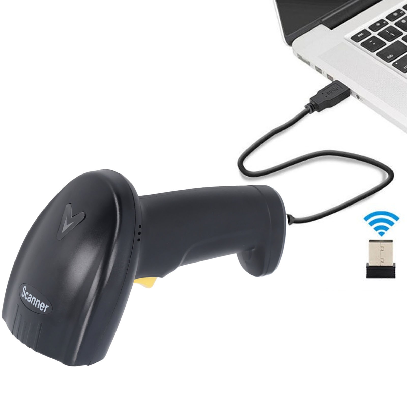 Barcode Scanner 2.4G USB 1D 2D QR Code Reader For Supermarket Delivery