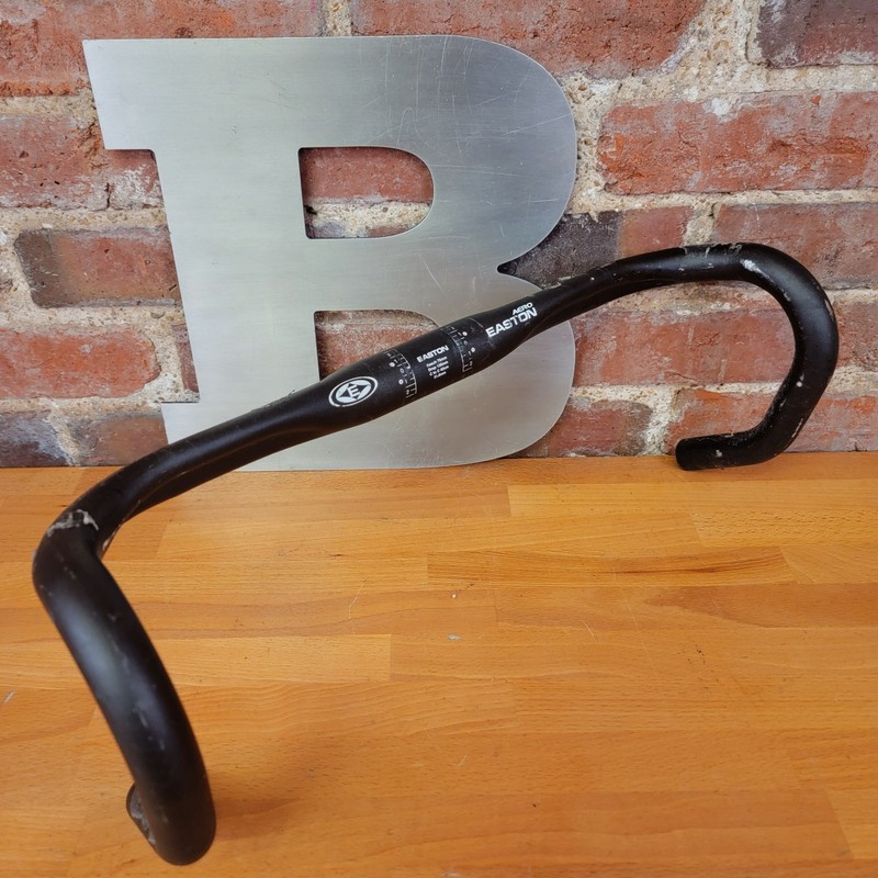 Easton AERO Road Bike Drop Handlebar 42cm C-C Width 31.8mm Clamp Black Alloy d17