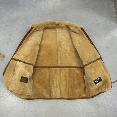 Vintage hammacher Schlemmer 100% Sheepskin Fur Lined Overcoat