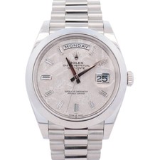 Rolex Day-Date Platinum 40mm Factory Meteorite Watch Ref# 228206