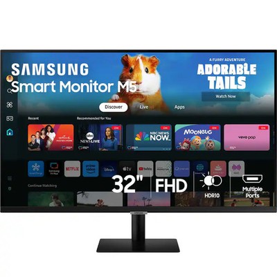 Samsung - M50D 32'' LED FHD 60Hz 4ms Smart Monitor with HDR 10 (HDMI, USB) - BLK