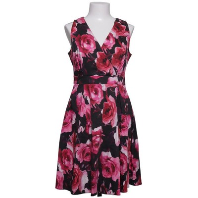 Orsay, Kleid, Größe: 40, Schwarz/Pink/Rot, Baumwolle/Elasthan, Blumen #jSd