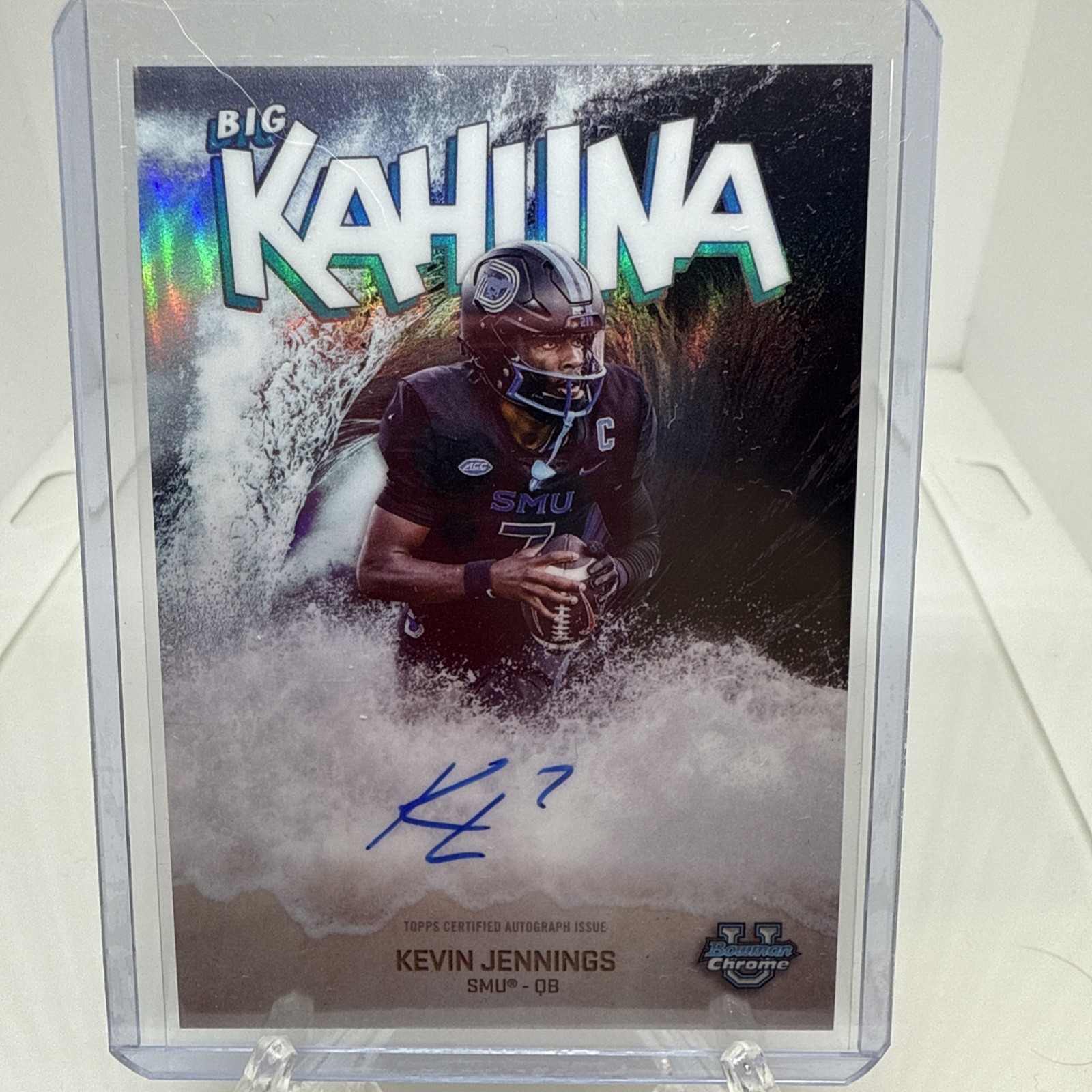 2025 Bowman Chrome U Kevin Jennings The Big Kahuna Auto #BK-KJ Mustangs